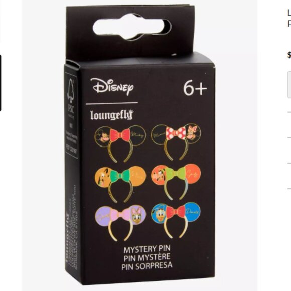 UNOPENED Loungefly Disney Mickey & Friends Ears Blind Box Pins SOLD OUT ONLINE - Picture 1 of 2